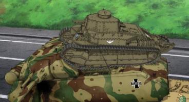 マウス VS 八九式中戦車 ヘッツァー 第12話 「あとには退けない戦いです!」 EP12 ”Girls-und-Panzer