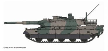 10式戦車1/35TAMIYA ガールズパンツァー(GIRLS und PANZER)