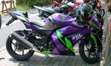にんじゃりばんばんエヴァンゲリオンRT初号機Ninja250Rカワサキ