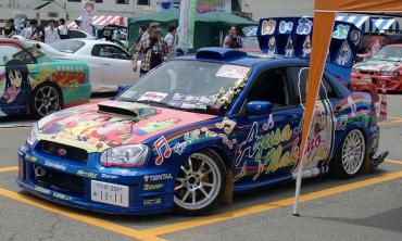 痛Gふぇすた めいほうスキー場 ”けいおん!”R34スカイライン、インプレッサ、”初音ミク”ランサーエボリューション