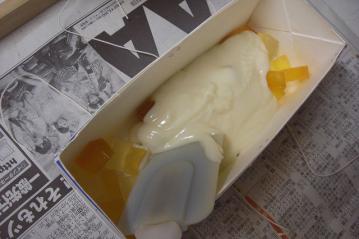 透明石鹸混ぜ中