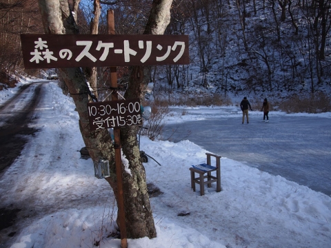 スケートリンク看板