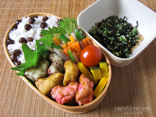 はもちくわの三色揚げ弁当01