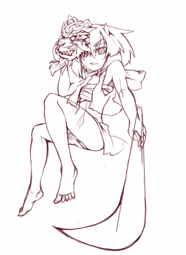 鬼姫(オリジナル) 途中経過