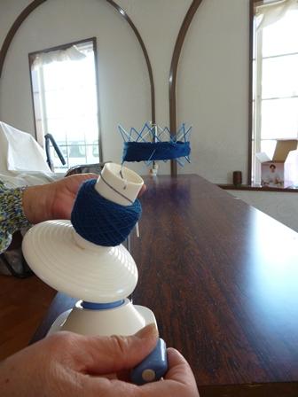 かせくり器で・・・