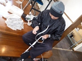 スカーフ絞り