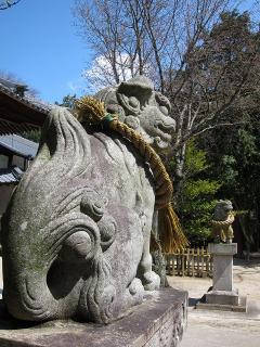 大平八幡社の狛犬