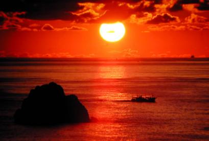 日本の夕日百選にも選ばれてます