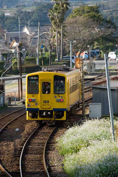 島原鉄道-加津佐駅付近