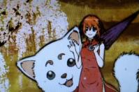 神楽・狛犬・桜