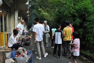 015 3日目の夕食はバーベキュー