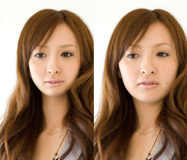 Photoshopで顏の修正