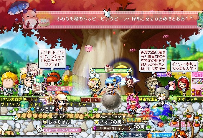 ピンクビーンお祝い