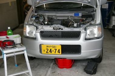 ワゴンR サーモスタット交換