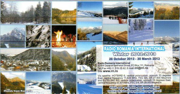2012年12月17日 ロシア語放送受信 Radio Romania International