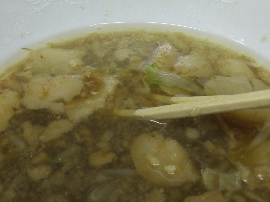 ラーメン二郎 千住大橋駅前店:スープ 11.09.24