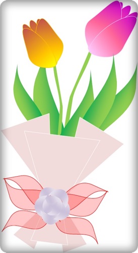 チューリップ花束