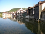 Loue川沿いの景色