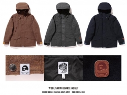 A SKATING APE WOOL SHOW BOARD JACKET