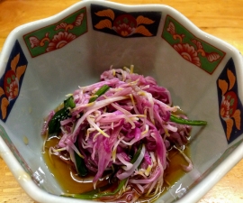 もってのほかの和え物_うなぎ若林