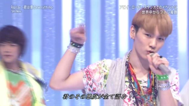 SHINee KEY World 20110703 MUSIC JAPAN★SHINee「Replay 」キーくんのキメラ【キャプ画】KEY