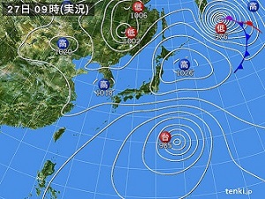 27日天気図