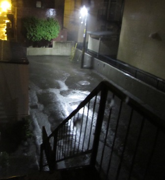 数日間降り続いた雨