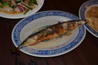 天堂知本の焼き秋刀魚130207