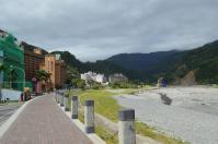 知本ホテル前の川上流側130208