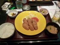 羽田国際線ターミナル江戸小路すぎのこのカキフライ定食130225