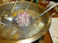 牛鍋涮牛肉の牛肉シャブシャブ130423