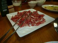 牛鍋涮牛肉の牛肉130423