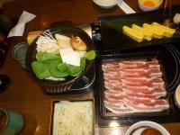 上都和食さと統一阪急店の豚肉すき焼き130622