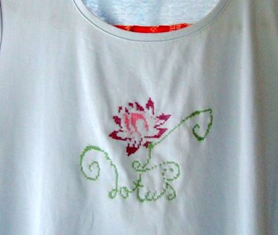 tシャツに刺繍する