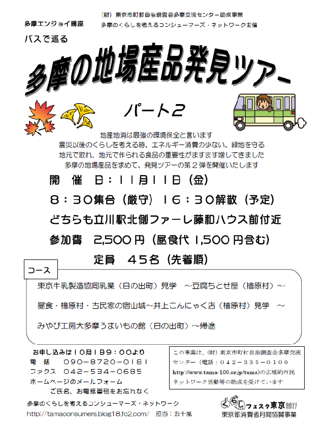 地産地消バス見画像