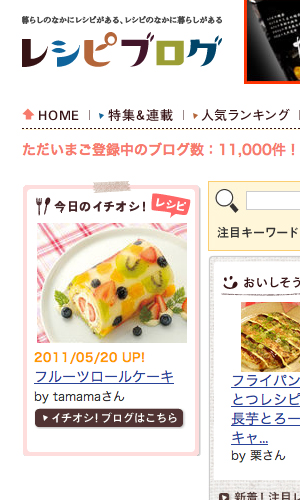 レシピブログ掲載