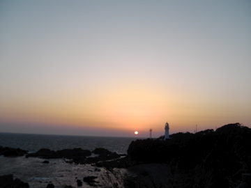 夕日