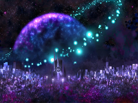 どこかの星の都市のimagel