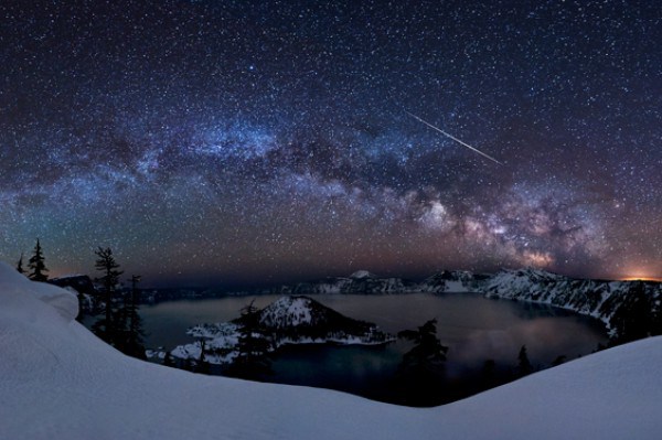 冬の雪と夜空のimage