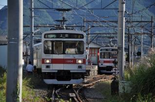 2011年9月24日 上田電鉄別所線 下之郷 1000系1004F・1001F
