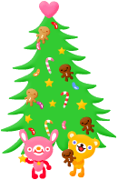 クリスマスツリーくま・うさぎ