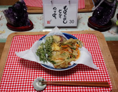 庭の紫蘇を天ぷらに!