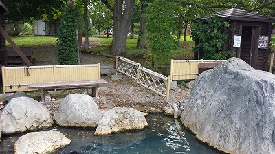 コタン温泉露天風呂から見える景色