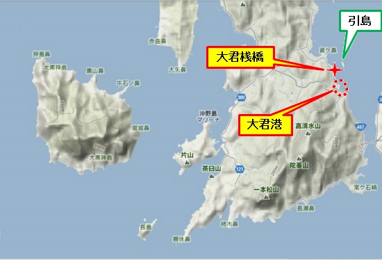 5)大柿町南部 大君港・大君桟橋