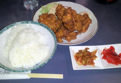 華木綿から揚げ定食