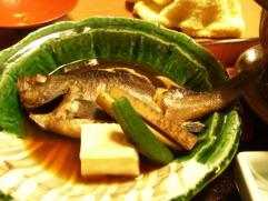 旅館つつ井夕食メバル煮付け