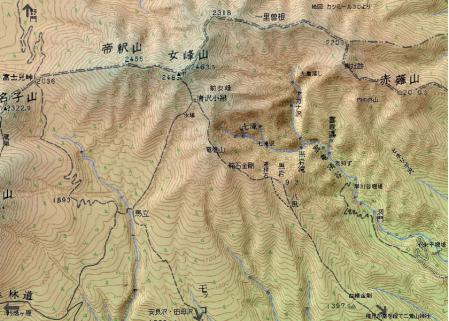 女峰山地図