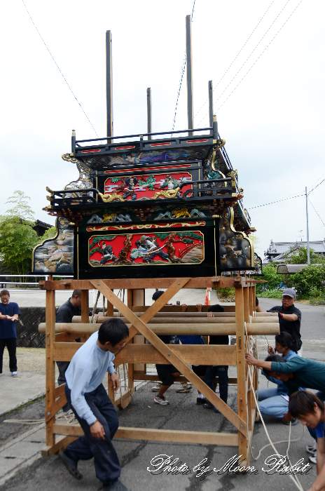 奥の内集会所・奥之内屋台仮設収納庫(テント) 西条祭り2013 愛媛県西条市