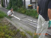 H230830二百十日幟立て