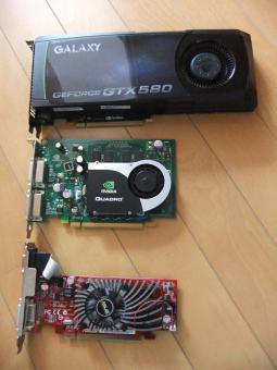 GTX580とその他VGAのサイズ比較